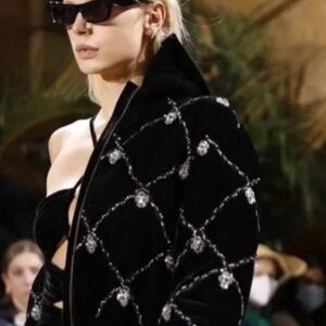 PatBO Runway  Black Velvet Women's Jacket